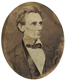Nominee: Abraham Lincoln, candidate for US president. Head-and-should