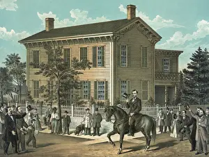 Townspeople: Abraham Lincoln's return home after his successful campaign