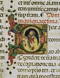 Prophetess: Abraham. Medieval manuscript