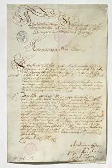 Autographing: Abraham a Sancta Clara asked to an approval