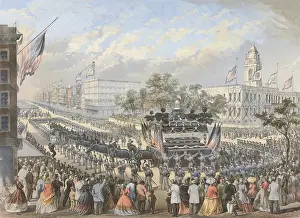 Hearse: Abrahams Lincolns funeral procession in New