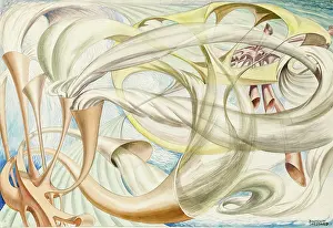 Surrealism: Abstract picture of tubes & swirls
