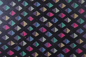 2430: Abstract printed diamond note pad cover