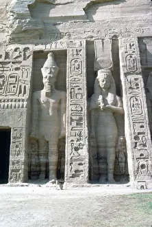Egyptology: Abu Simbel, Temple of Nefertaril, Egypt