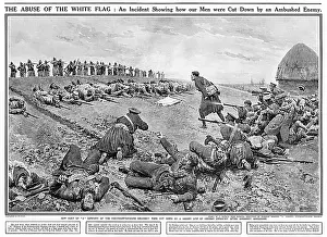 Deceit: Abuse of the White Flag, Northamptonshire Regiment, Matania
