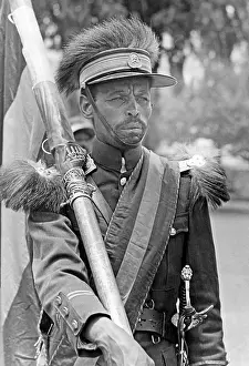 Ethiopia: Abyssinian flag bearers, 1935/36