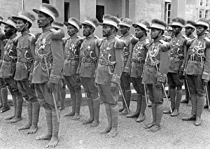 Ethiopia: Abyssinian troops, 1935/36