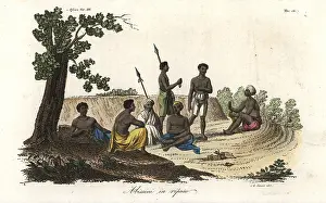 Deserter: Abyssinians relaxing