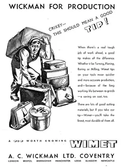 Wickman: A.C. Wickman Wimet Machine Tools & Tool Tips