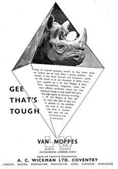 Wickman: A.C. Wickman Wimet Machine Tools & Tool Tips. Van Moppes
