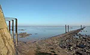Gironde: Access path, Cordouan Lighthouse, Gironde, Aquitaine, France