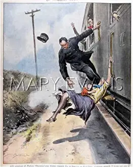 Footplate: ACCIDENT BOARDING TRAIN