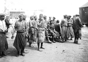 Undamaged: Mine accident in the British gold mine in Germiston