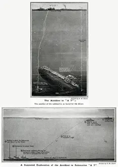 Embedded: Accident to submarine A7 by G. H. Davis