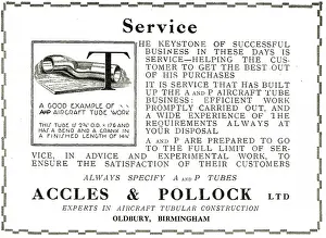 Specify: Accles & Pollock Service - Always Specify A and P Tubes