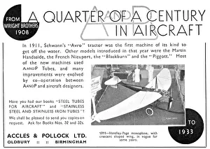 Accles: Accles & Pollock Tubes For Aircraft Constructors 1934