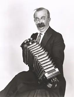 Eyewear: Accordion player