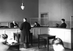 Entered: Accused in front of the court