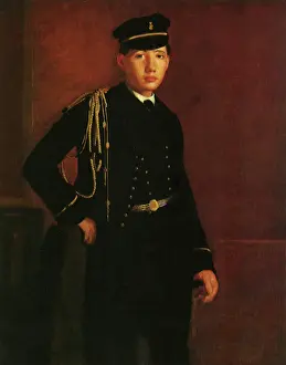 Degas: Achille de Gas in the Uniform of a Cadet, by Degas