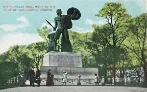 Plinth: Achilles Monument to the Duke of Wellington, Hyde Park, Lond