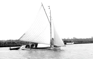 Bure: Acle, Yachting on the Bure c1955