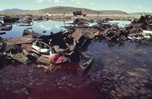 Disposed: A five acre pond so polluted with junked ?