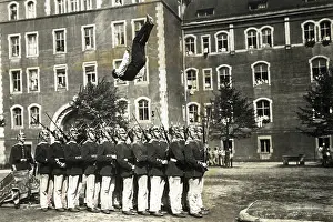 Acrobatics: Acrobat at the military, 1910