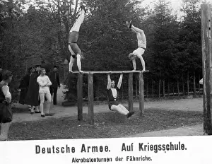 Acrobatic: Acrobatic exercises of cadets, 1903