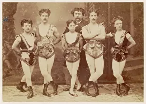 Applique: ACROBATS IN A GROUP/1860