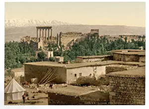 Baalbek: The Acropolis, Baalbek, Holy Land, (i.e. Balabakk, Lebanon)