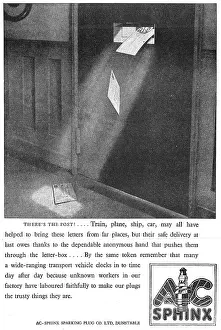 Sparking: A.C.Sphinx Sparking Plugs 1942 Advert