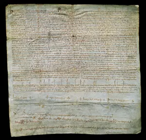 Consecration: Act of consecration of the Cathedral of Barcelona. Parchment
