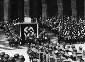 Lectern: Act of state on May Day in the Lustgarten, 1936
