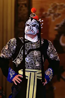 Lam001: Actor in Chinese Opera Beijing China Striking