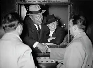 Farewells: Actor Emil Jannings and wife