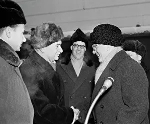 Gustaf: Actor G. Grundgens on a visit to USSR
