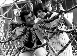 Gogo: Actor Peter Beil and Ann Gogo with their head