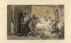 Disbanded: Two actors in costume enter the wrong room in an inn