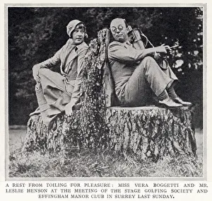 Amusing: Actors at Effingham Manor Golf Club