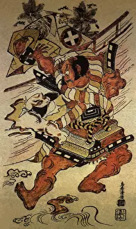 1717: The Actors Ichikawa Danzo and Otani Hiroji