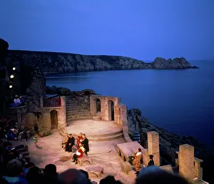 Minack: Actors performing, Minack Theatre, Penzance, Cornwall