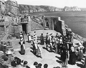 Minack: Actors performing, Minack Theatre, Penzance, Cornwall
