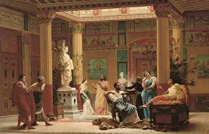 Pompeian: Actors rehearsing The Flute Player