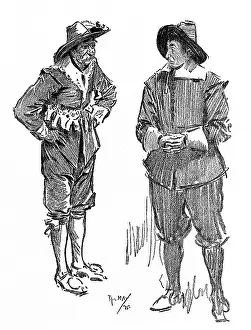 Roundhead: Actors in the roles of Cavalier and Roundhead