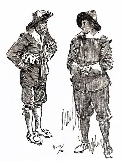 Roundhead: Actors in the roles of Cavalier and Roundhead