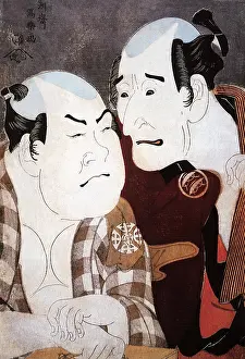 Toshusai: Actors Wadaemon and Konozo