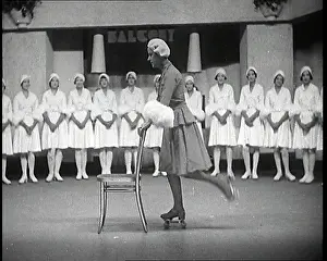 Herself: Actress Beatrice Lillie on Roller Skates Using
