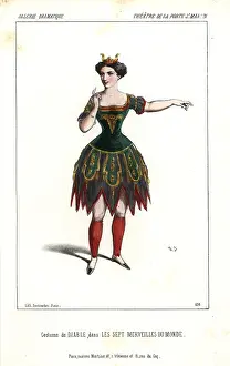 Diable: Actress in costume as the Diable (devil) in