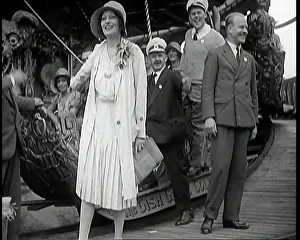 Roundabout: The Actress Gabrielle Brune Standing Next to