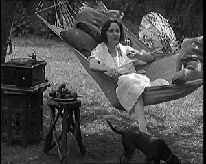 Hammock: The Actress Gertrude Lawrence Lying in a Hammock